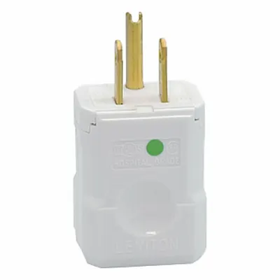LEVITON Straight Blade Plug: Hospital Grade, 5-15P, 125V AC, 15 A, 2 Pole, 3 Blade - General Purpose Plugs