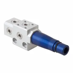 Multistage vacuum generator from the SBP series, designed for generating vacuum in automated handling systems. Features a 1/8 in G female connection and a maximum supply pressure of 6 bar. Suitable for pick-and-place, packaging, and material handling tasks involving porous or non-porous workpieces.