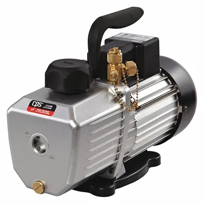 PRO-SET Vacuum Pump: 12 cfm, 10 micron Ultimate Vacuum, 120V AC, Not A2L Compatible - Standard Refrigerant Evacuation Pumps