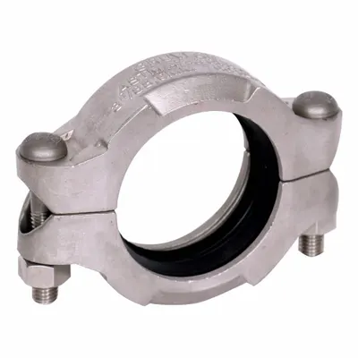 GRUVLOK 4 in x 4 in Grooved Pipe Coupling, EPDM, 500 psi, Bolted - Grooved Pipe Couplings