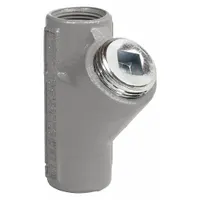 Sealing Fitting - Vertical: Aluminum, 3/4 in Trade Size, Female to Female, 3 11/16 in Overall Lg (MPN EY-75WW)