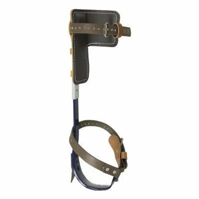KLEIN TOOLS Pole Climbers: Nylon, Steel, 1 1/2 in Gaff Lg, Leather, 17 in Climber Lg Min - Pole-Climber Kits