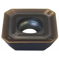Square (S) indexable milling insert for general-purpose face and shoulder milling. Suitable for roughing and semi-finishing operations on steel, stainless steel, and cast iron in CNC machining centers and manual mills. Features chipbreaker geometry for efficient chip control