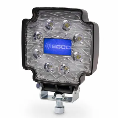 ECCO EW2102 LED Floodlight, Black, Surface Mount, Pigtail - Vehicle Floodlights