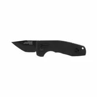 SOG Folding Utility Knife: 2 in Blade Lg, 4 in Closed Lg, 6 in Overall Lg, Aluminum, Straight (MPN 15-38-14-57)