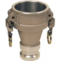 Cam and Groove Adapter: 100 psi Max. Working Pressure @ 70 F, 6 39/64 in Overall Lg, Nitrile (MPN ADA3040EZ)
