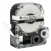Sleeve Label: 3/8 in x 3/8 in, Polyolefin, White (Matte), For 4 AWG to 12 AWG Wire Gauge (MPN 817V26)