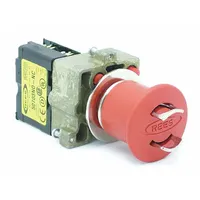 REES Emergency Stop Push Button: Non-Illuminated, Mushroom Head Profile, Non-Metallic, 22 mm (MPN 22102-102)