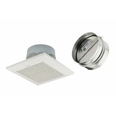 PANASONIC Grille Upgrade Kit: ABS/Aluminum/Galvanized Steel, Galvanized - Upgrade Kits for Bathroom Exhaust Fans