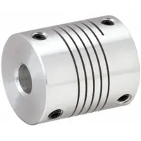 Flexible Coupling: Aluminum, 19 mm Outside Dia, 22 mm Overall Lg (MPN E60063)