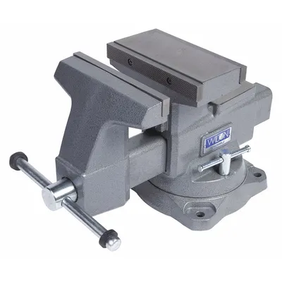 WILTON Combination Vise: Reversible, Std Duty, Enclosed, 8 in Jaw Face Wd - Reversible Combination Bench & Pipe Vises
