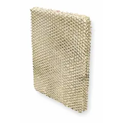Aluminum replacement pad for in-duct humidifiers. Single pad with overall height of 10-1/4 inches and width of 13 inches. Used in HVAC systems to add moisture to air in commercial and industrial facilities.