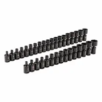 TEKTON Flex Impact Socket Set: 3/8 in Drive Size, 34 Pieces, (0) 6-Point, (0) 6-Point (MPN SID97005)