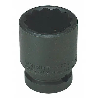 WRIGHT TOOL Impact Socket: 3/4 in Drive Size, SAE, 13/16 in Socket Size, 12-Point, Std - 3/4" Drive Impact Sockets