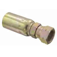 KURT Hydraulic Crimp Fitting: Carbon Steel, Straight, -12 For Hose Dash Size, Female x Male (MPN FSX-12-12)