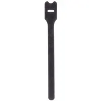 PANDUIT Hook-and-Loop Cable Tie: 8 in Lg, 1.91 in, 0.5 in Wd, Nylon, Black, 10 PK (MPN HLTP2I-X0)