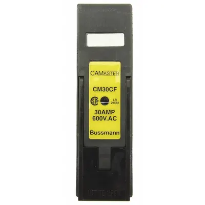 BUSSMANN Fuse Block: Finger-Safe, 1 Pole, 690 V AC, DIN Rail Mounting - British & IEC Fuse Blocks