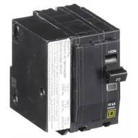SQUARE D Miniature Circuit Breaker: 20 A, 120/240V AC, Single Phase, 10kA at 120/240V AC, 2 Poles (MPN QO2201021)