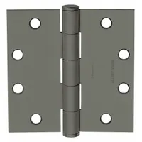 This full mortise-mount butt hinge is made of steel with a plain bearing type. It has a leaf width of 1 11/16 inches. Commonly used for mounting doors and panels in industrial settings where a standard-duty hinge is required