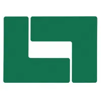 Floor Marking Tape: L, Solid, Green, No Legend, 3 in x 8 in, 8 mil Tape Thick, Brady®, B-514, 20 PK (MPN 104443)