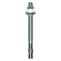 RED HEAD Wedge Anchor: 8 1/2 in Overall Lg, 3/4 in Dia, 3/4"-10 Thread Size, Steel, Steel, 10 PK (MPN WS-3484)