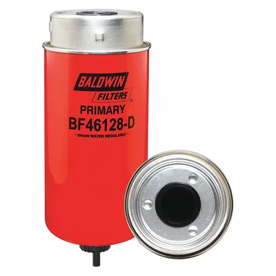 BALDWIN FILTERS Fuel Filter: Spin-On, 4 3/8 in Outside Dia, Biodiesel Fuel/Diesel Fuel - Spin-On Fuel Filters