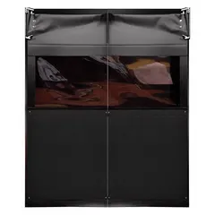 Swinging Door: PVC, 2 Doors, Black, 6 ft Door Wd, 8 ft Door Ht, Window Included, PVC, PVC, 1 PR (MPN AIR9737296BLA). Key specifications — Includes Door Seals: Door Seals Included; Standards: USDA; Window Material: PVC; Window (Attribute Bullet): Included; Bumpers (Attribute Bullet): Included; Mounting Hardware (Attribute Bullet): Included.