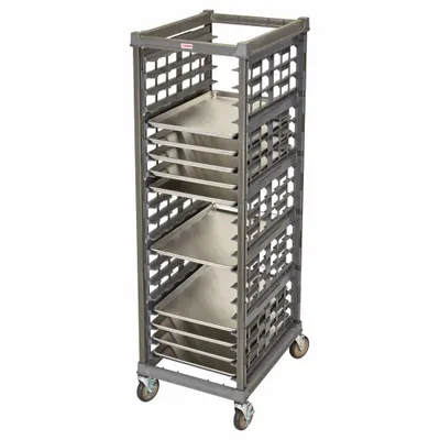 CAMBRO Bun Pan/Sheetpan Rack: 20 Slots, 3 in Betw Shelves, 350 lb Capac, 25 1/2 in Wd - Plastic Sheet Pan Racks