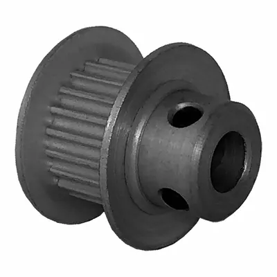 Dayton Timing Pulley: Modified Curvilinear, Fixed, For GT Timing Belt Section - GT Section Fixed-Bore Timing Pulleys with Hub