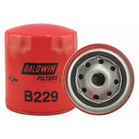Spin-on oil filter with cellulose media for removing contaminants from engine oil. Features a 20 psid bypass valve to maintain oil flow under restricted conditions. Thread size 3/4"-16, overall height 4 3/8 in, outside diameter 3 11/16 in. Suitable for use in agricultural and off-road equipment engines