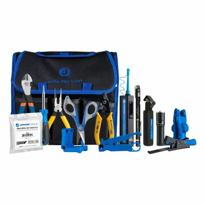 JONARD TOOLS Fiber Preparation Kit: 15 Pieces, FC/SC/ST, Fiber Terminations - Fiber Optic Tool Kits