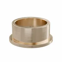 Flanged Sleeve Bearing: Bronze, SAE 841, 20 mm Bore, 24 mm OD, 12 mm Lg, -35°F to 300°F, 10 PK (MPN FFM2024-12B)