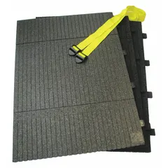 Round column protector designed to shield 24-inch diameter columns from impact in warehouses, parking garages, and industrial facilities. Constructed from black ARPRO® material, it absorbs collisions from forklifts and vehicles. Overall height is 39 1/4 inches.