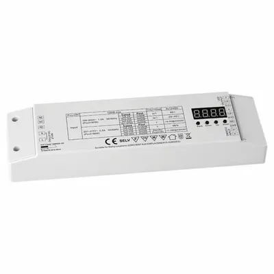 DIODE LED Driver: 96 W Power Output, 100 to 277V AC, 24V DC, 9 in Lg, Dry Location Rated - Color-Changing Decoders with Built-in Power Supply