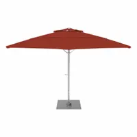 CALIFORNIA UMBRELLA Outdoor Umbrella: Terra Cotta, Aluminum/Steel, Hand Crank, 156 3/8 in Overall Ht (MPN SOLA118001-6022)