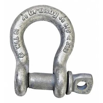 CROSBY Anchor Shackle: Anchor Shackle, 30,000 lb Working Load Limit - High-Strength Anchor Shackles for Lifting