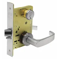 SARGENT Door Lockset: Storeroom Lever Locksets, Chrome, ADA Compliant (MPN 8204 LNL 26D)