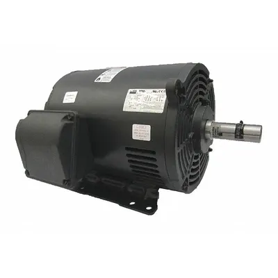 Dayton General Purpose Motor: Rigid Base Mount, Open Drip Proof, 20 hp, 230/460V AC - Rigid Base 3-Phase General Purpose AC Motors