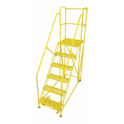 COTTERMAN Work Platform: 5 ft Platform Ht - Max, 24 in x 36 in, Steel - Manual-Lock Rolling Single-Access Platforms