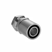 PARKER Hydraulic Crimp Fitting: Steel x Steel, Straight, -20 For Hose Dash Size, Female x Genderless (MPN 1FU43-20-20)
