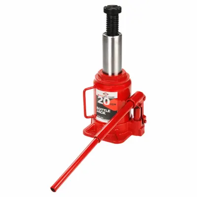 AMERICAN FORGE & FOUNDRY Bottle Jack: Steel, Mechanical, 20 ton Load Capacity - High-Clearance Bottle Jacks