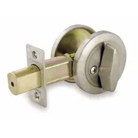 MASTER LOCK Deadbolt Lock: Cylindrical, 1 3/4 in Door Thick - Max, Chrome (MPN DSC0532D)
