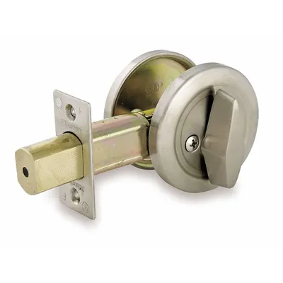 MASTER LOCK Deadbolt Lock: Cylindrical, 1 3/4 in Door Thick - Max - Standard Cylindrical Deadbolts