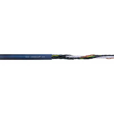 CHAINFLEX Control Cable: 18 AWG, 12 Conductors, Order by the Foot, TPR Jacket - Continuous Flexing Control Cables