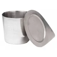 Crucible: 100 mL Capacity - mL, 57 mm Dia, 56 mm Overall Ht, Polished, Nickel (MPN NCR100)