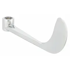 Chrome-finished brass wristblade handle designed for Commander Faucets Series. Controls hot/cold water temperature. Includes index buttons and screws for installation. Suitable for commercial and institutional washrooms requiring wrist-operated faucet control.