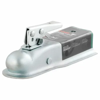 CURT Towing Coupler: Straight-Tongue Coupler, II, 3,500 lb Gross Towing Wt Capacity - Straight-Tongue Couplers