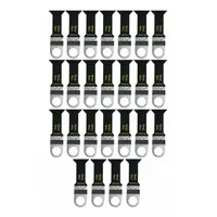 FEIN Oscillating Tool Blade: 1 5/8 in Blade Wd, 3 1/16 in Overall Lg, Flush Cutting, 25 PK (MPN 63502124038)