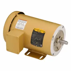 Totally enclosed fan-cooled (TEFC) 3-phase AC motor rated 1 1/2 hp, 1740 RPM, 460V AC at 60 Hz, with full load current 2.3/4.6/4.64 A. C-face with rigid base mount for direct-coupled industrial equipment such as conveyors, pumps, fans, and compressors.