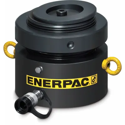 ENERPAC Low Profile Lock Nut Hydraulic Ram: 150 ton Nominal Capacity, 2 in Nominal Stroke Lg - Low Profile Lock Nut Rams